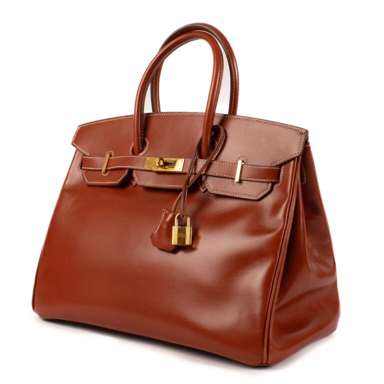 Hermès Birkin 35 Brique Box GHW ○ Labellov ○ Buy and Sell