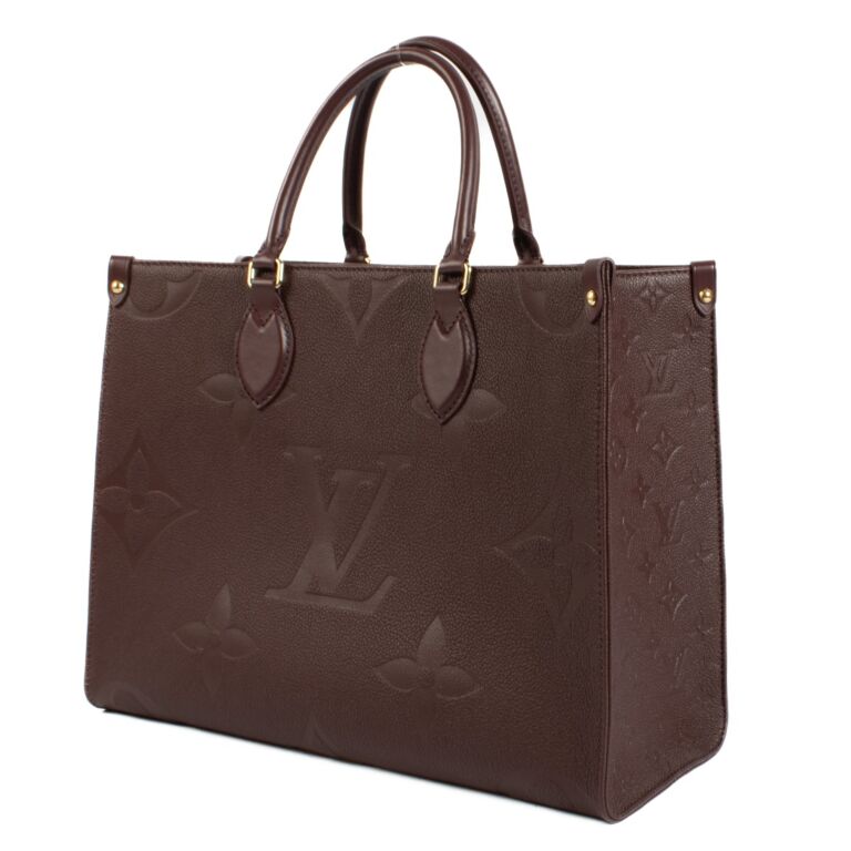 【限定価格】Louis Vuitton OnTheGo Louis Vuitton Wine Monogram Empreinte Onthego MM Bag ○ Labellov