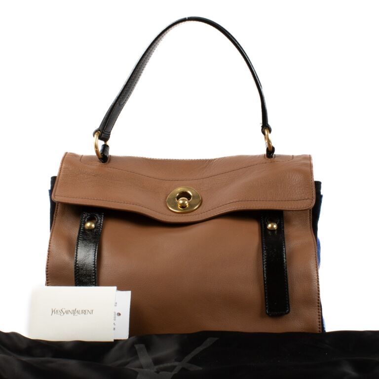 Yves Saint Laurent Tri Color Muse Two Small Handbag Labellov Buy and Sell Authentic Luxury