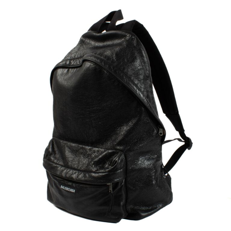 Balenciaga Black Leather Explorer Backpack Labellov Buy and Sell Authentic Luxury