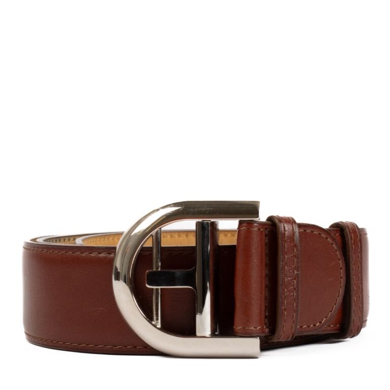 Delvaux Burgundy Brillant Belt Size 85 Labellov Buy and Sell Authentic Luxury