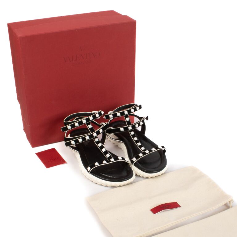 Valentino garavani studded sandals discount