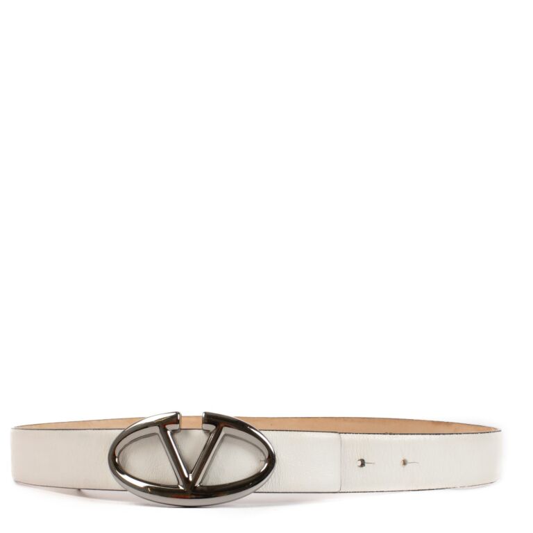 Valentino white belt outlet