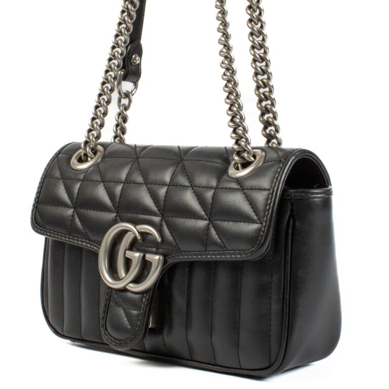 Gucci black and silver bag clearance