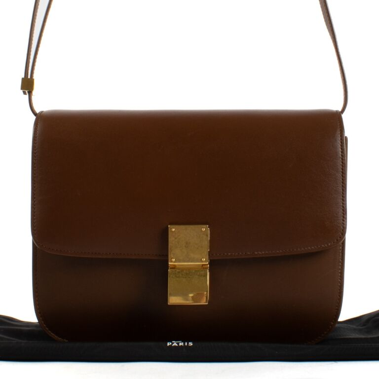 Celine Brown Box Classic Crossbody Bag ○ Labellov ○ Buy and Sell