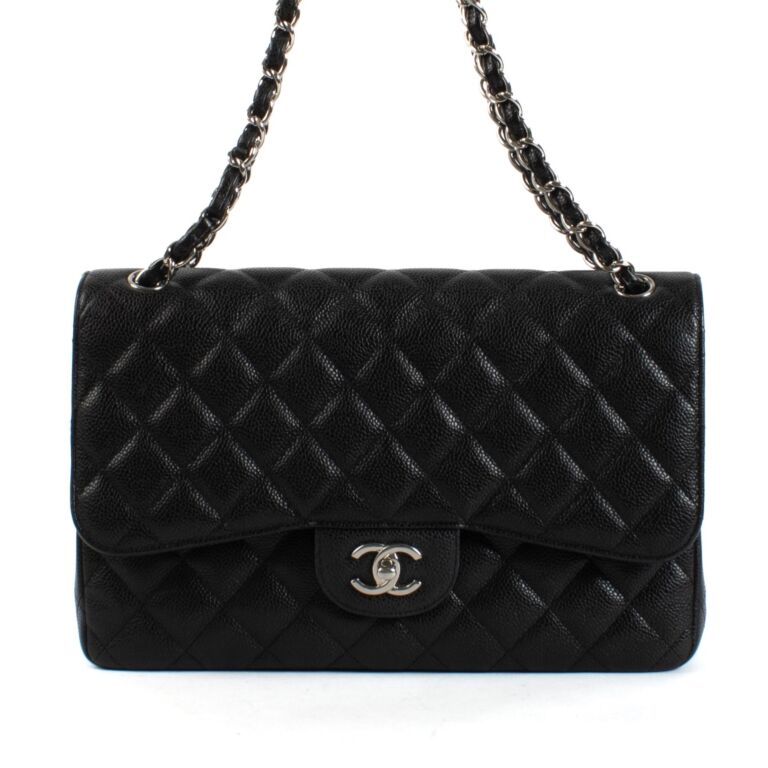 Chanel classic bag caviar store