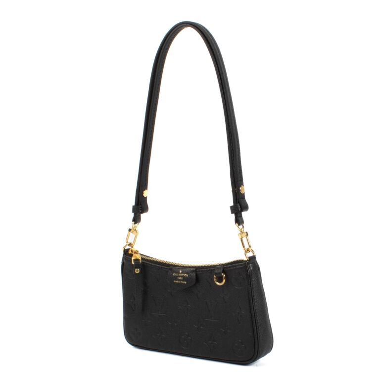 Louis Vuitton Black Monogram Empreinte Easy Pouch On Strap
