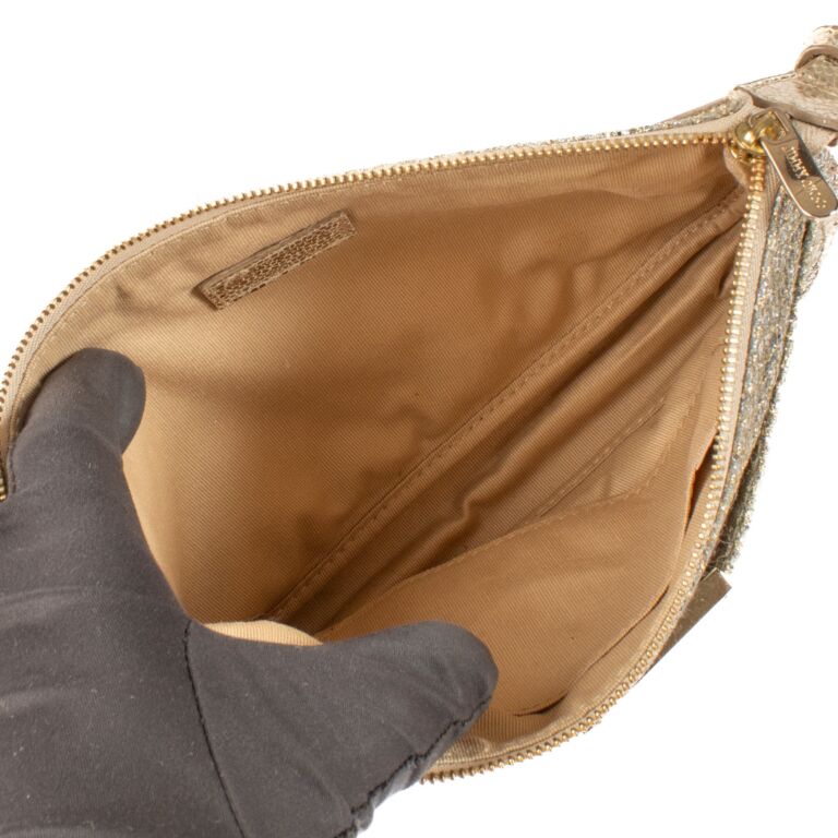 Pochette jimmy choo glitter on sale