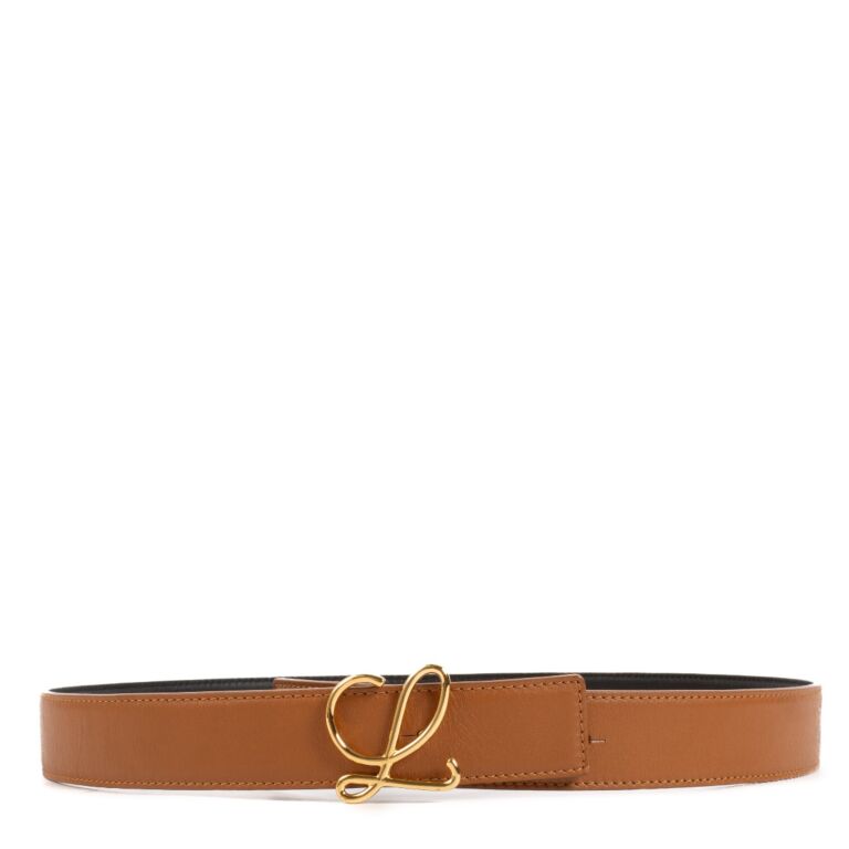 ベルト LOEWE CARAMEL LEATHER BELT Loewe Camel Belt - size 85 ○ Labellov ○ Buy and Sell