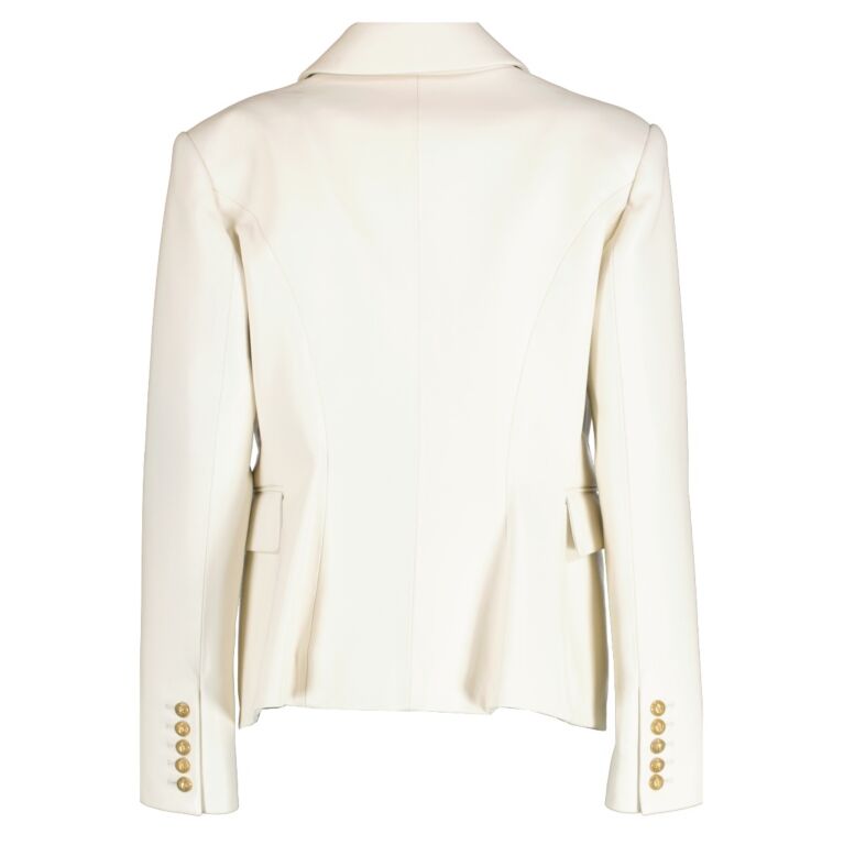 BALMAIN ベージュ レザージャケット 中古・古着通販】BALMAIN (バルマン) レザージャケット ベージュ