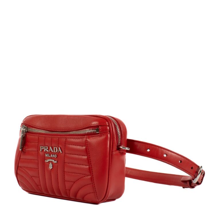 Prada Red Marsupio Crossbody Bum Bag Labellov Buy and Sell Authentic Luxury