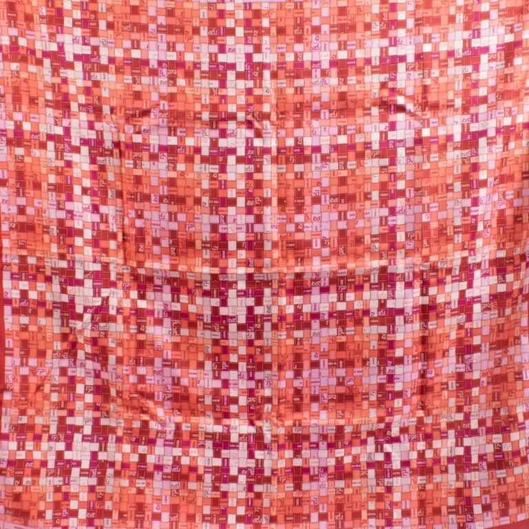 Hermès Red Bolduc Au Carré Silk Scarf ○ Labellov ○ Buy and