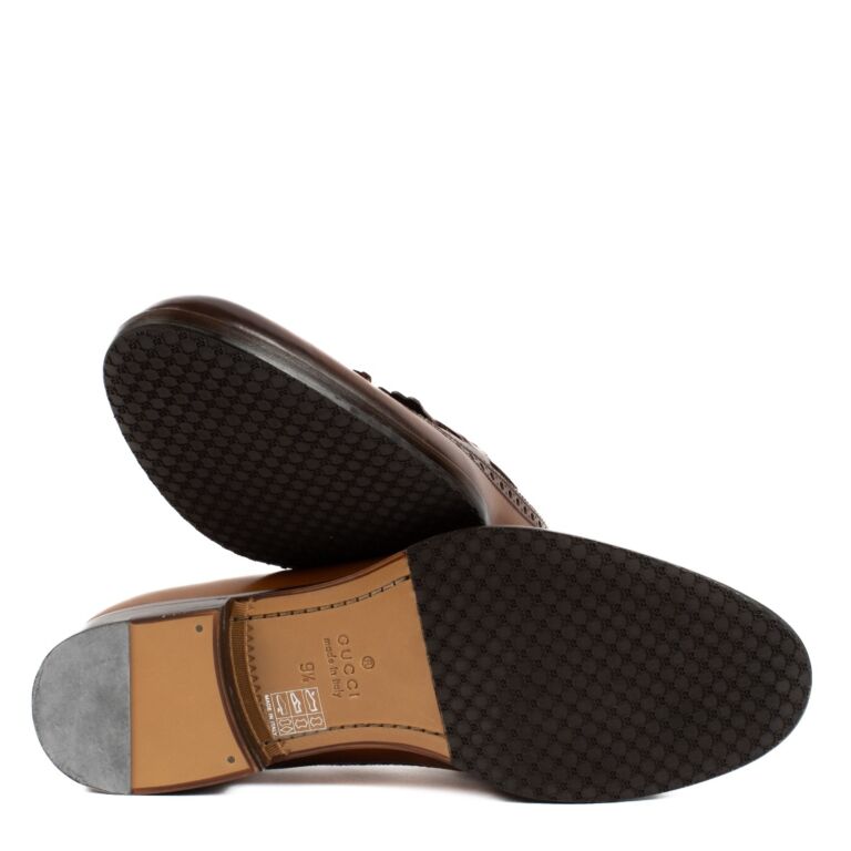 Gucci Brown Loafers Size 9 1 2 Labellov Buy and Sell Authentic Luxury