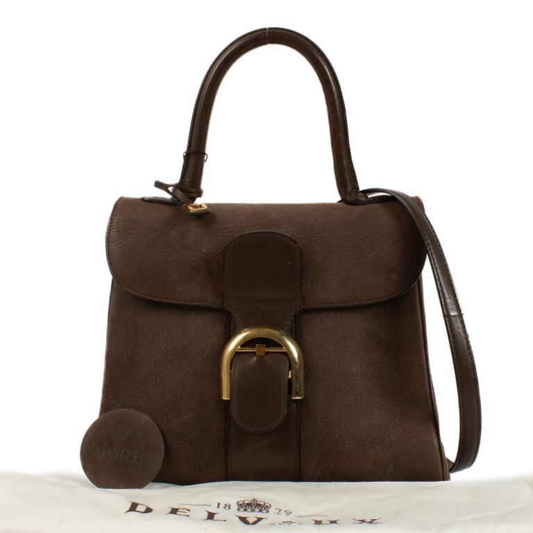 【DELVAUX】Brillant PM キャンバス レザー ハンドバッグ DELVAUX デルヴォー ハンドバッグ Brillant ブリヨン PM