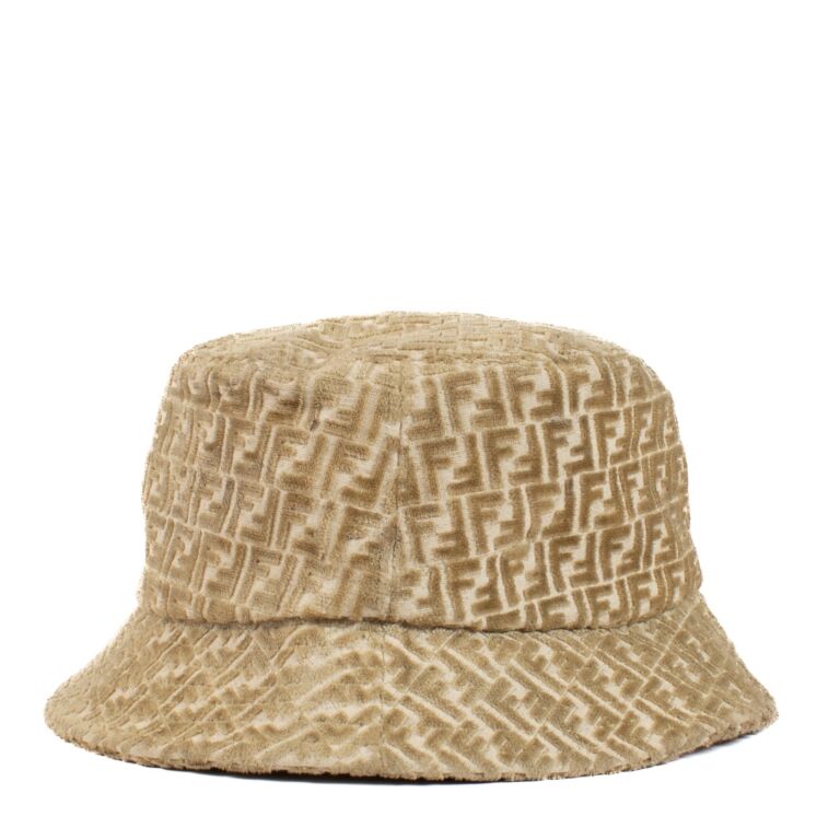 ハット FENDI FF canvas hat Beige Hat Cotton Brown | Fendi