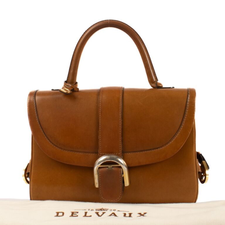 Delvaux Tan Natural Calfskin Brillant Rouilly Bag Labellov Buy and Sell Authentic Luxury