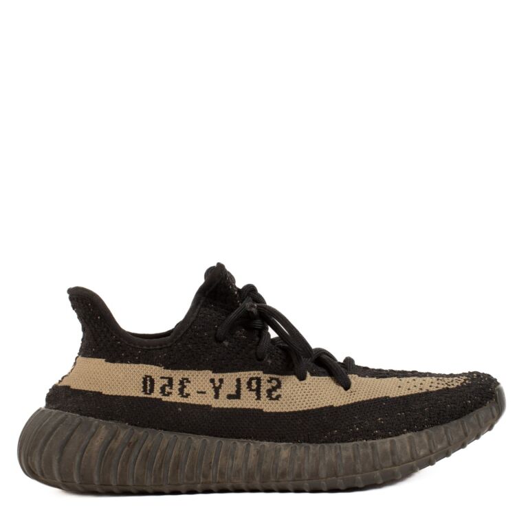 Adidas Yeezy Boost 350 V2 Core Black Green Sneakers Size 38 Labellov Buy and Sell Authentic Luxury