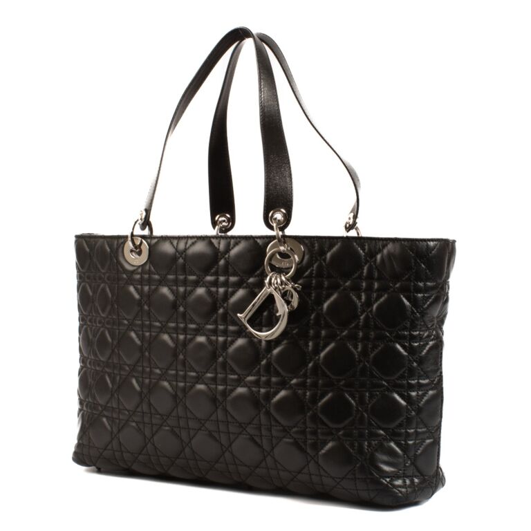 Lady dior calfskin tote bag deals