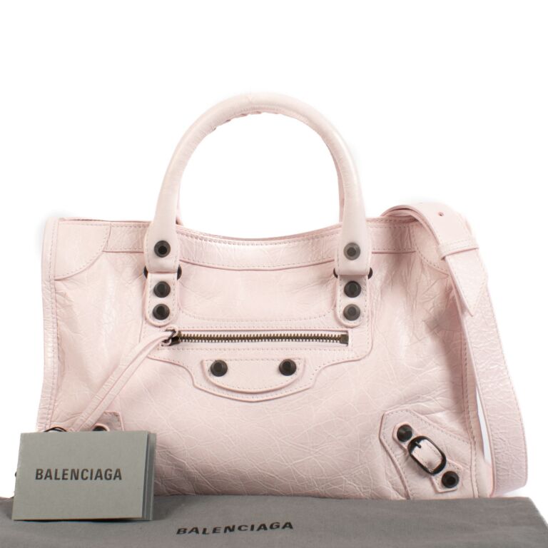 Balenciaga Le City Small Petal Pink Leather Bag ○ Labellov