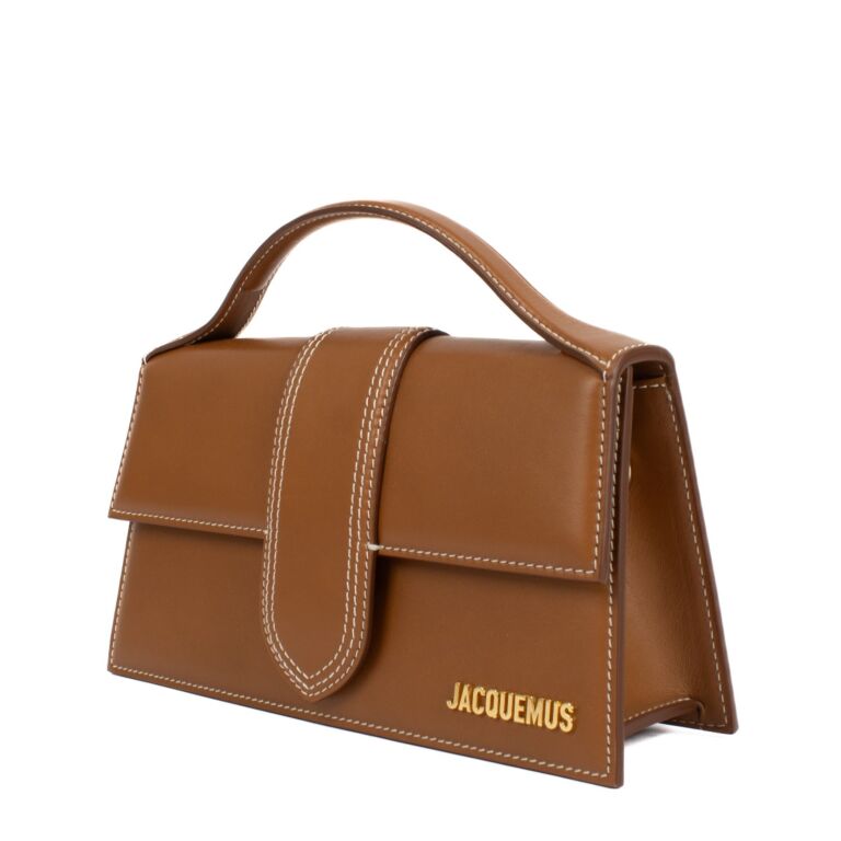 Jacquemus Light Brown Leather Le Grand Bambino Bag