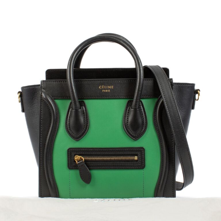 Celine Tri Color Nano Luggage Bag Labellov Buy and Sell Authentic Luxury