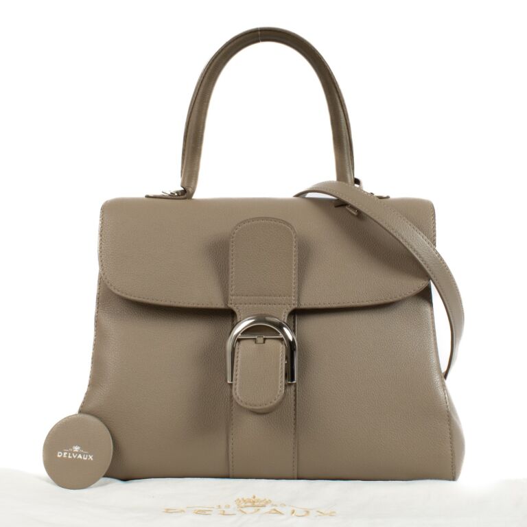 Delvaux Tourterelle Sellier Brillant MM Bag ○ Labellov