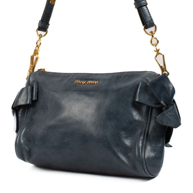 Miu Miu Blue Mini Bag ○ Labellov ○ Buy and Sell Authentic