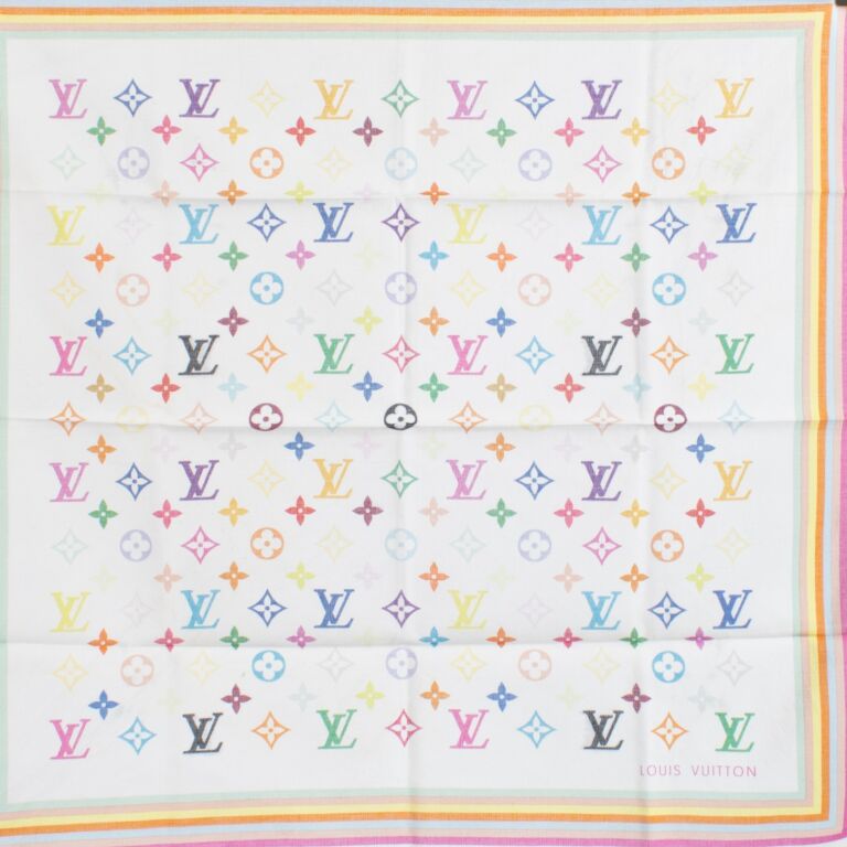 Louis Vuitton Murakami White Monogram Multicolore Square 55