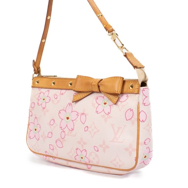Louis Vuitton Pink Cherry Blossom Monogram Pochette Accessoires