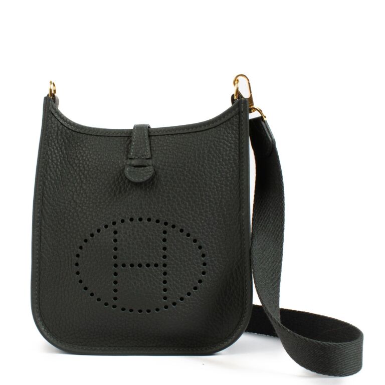 Hermes Evelyne 16 Amazone Vert Fonce Clemence GHW Labellov Buy and Sell Authentic Luxury