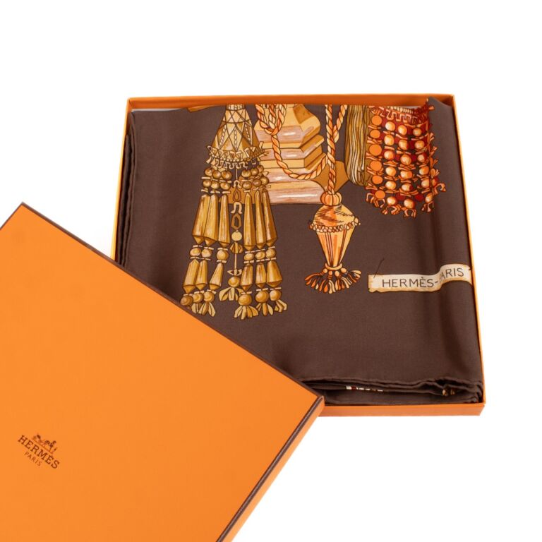 【HERMES】1990s Refined Special Coat HERMES Scarf Carre90 saber decorative bag Silk | eBay