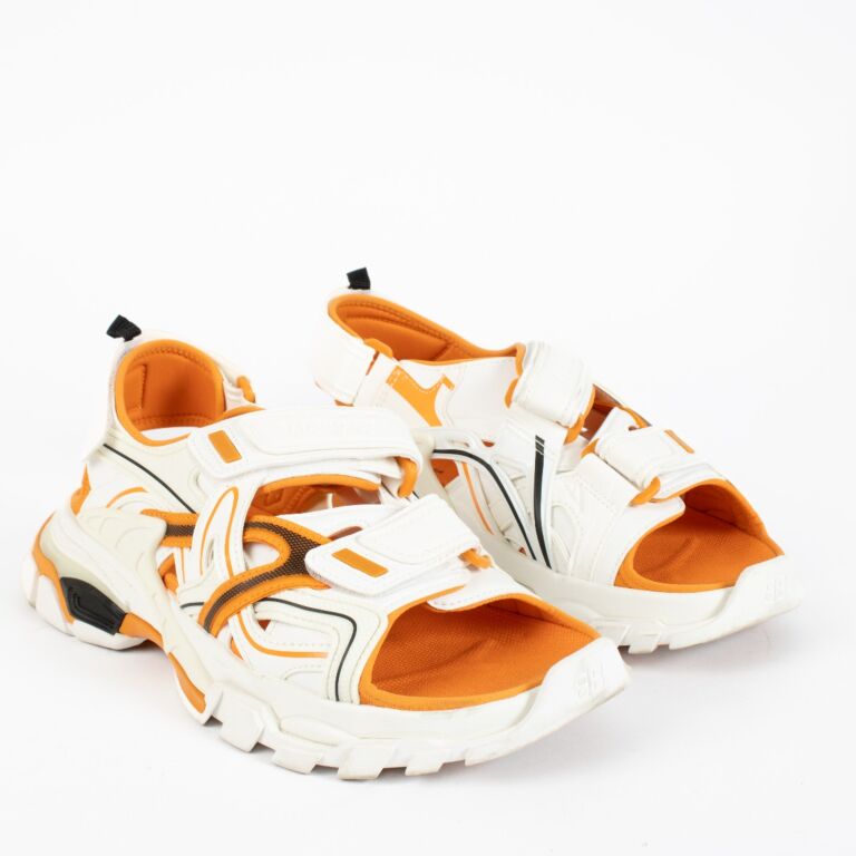 Balenciaga Orange Track Sandals – Size 41 ○ Labellov ○ Buy and