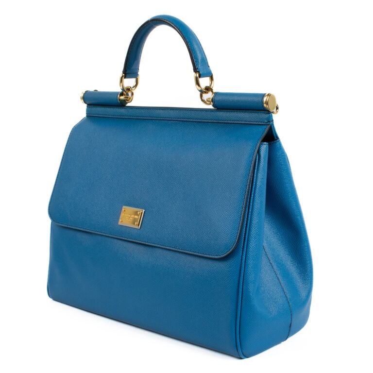 Dolce & Gabbana Blue Large Sicily Bag ○ Labellov ○ Buy and Sell Dolce & Gabbana Blue Large Sicily Bag ○ Labellov ○ Buy and Sell