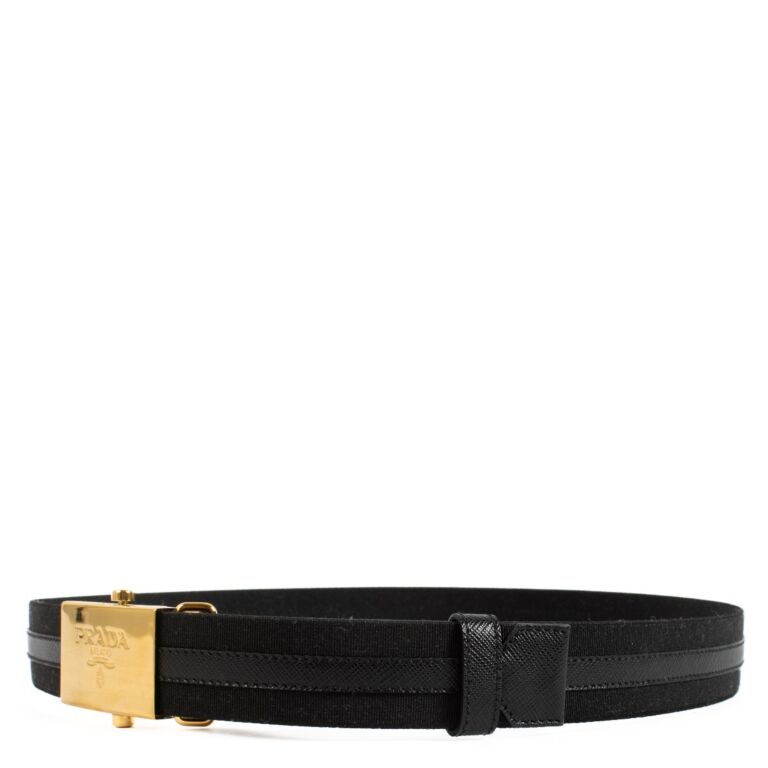 Prada Black Nylon Belt - Size 80 ○ Labellov ○ Buy and Sell