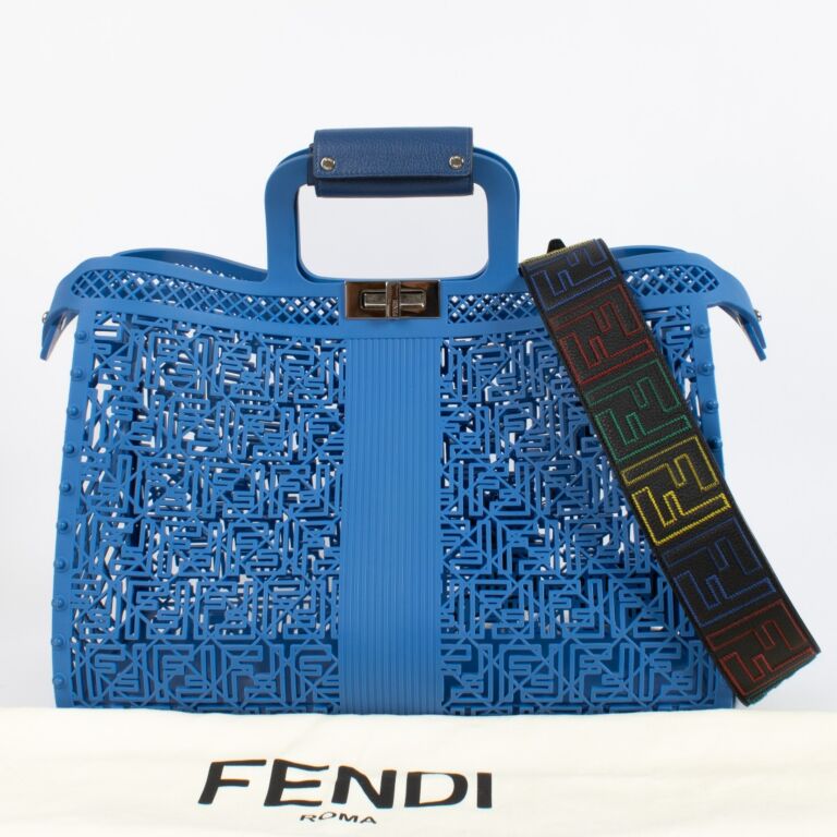 Fendi Blue Recycled Plastic Basket Forty8 ○ Labellov ○ Buy