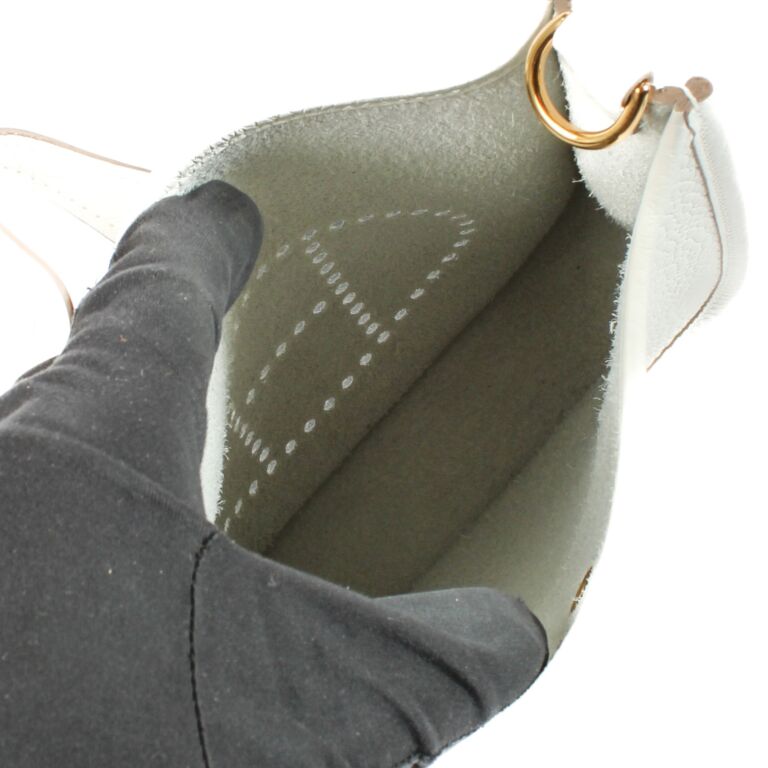 Hermès Evelyne 16 New White Taurillon Clemence GHW ○ Labellov