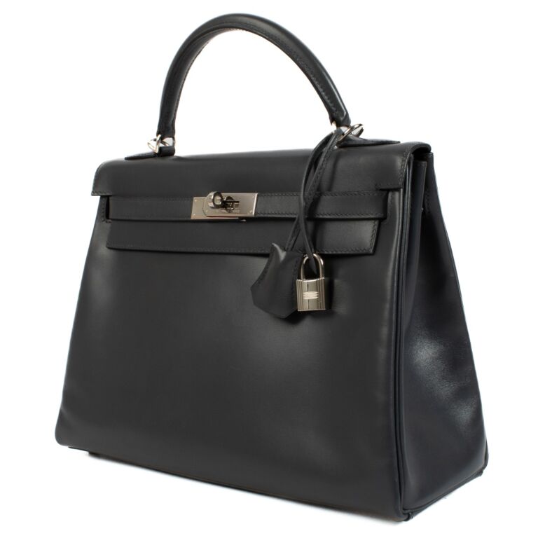 Hermès Kelly 32 Ardoise Box PHW ○ Labellov ○ Buy and Sell