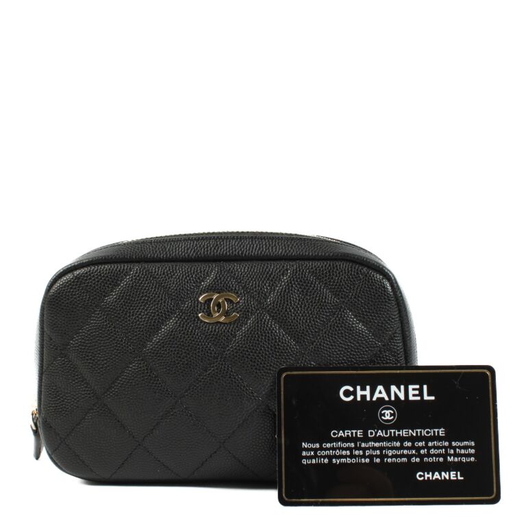 chanel black Caviar Pouch ○ Labellov ○ Buy and Sell