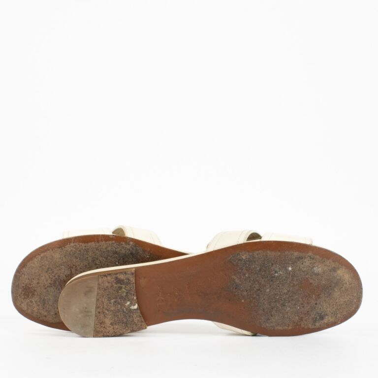 美品　Dior ホワイト サンダル 厚底　37 楽天市場】Christian Dior クリスチャンディオール サンダル