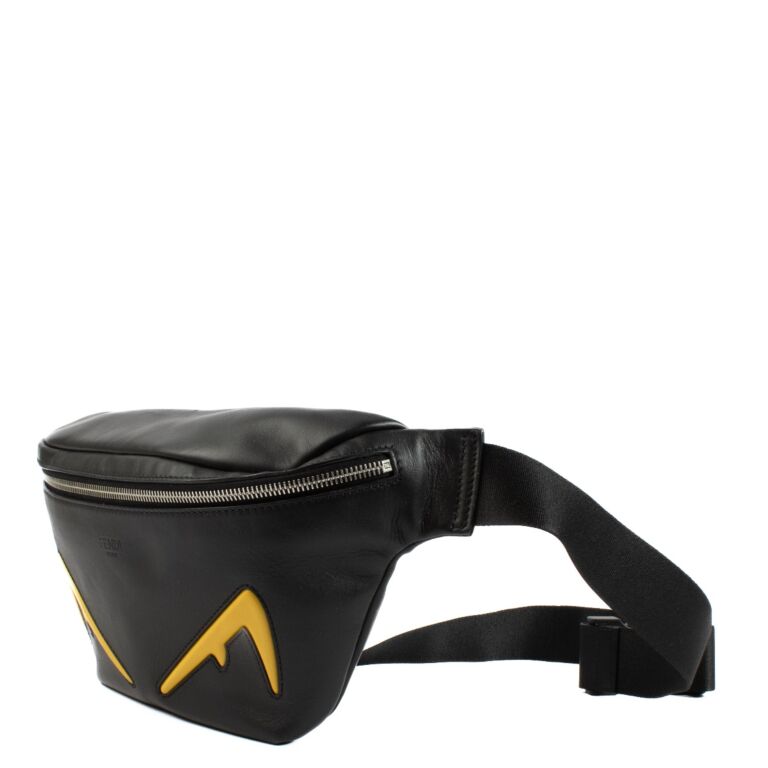 Fendi Black Vitello Grace Light Century Devil Eyes Belt Bag