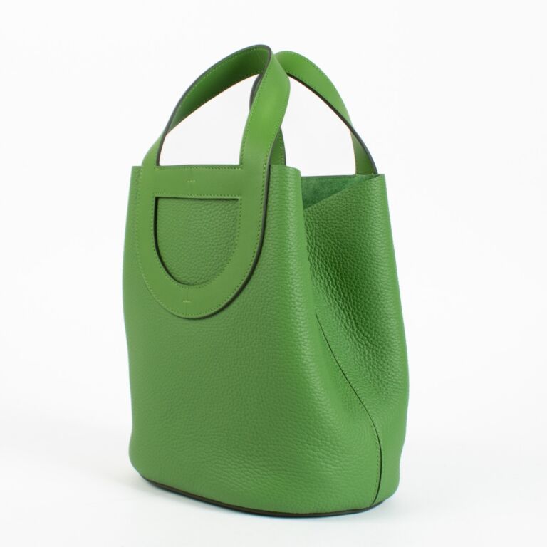 Hermès In-The-Loop 23 Vert Yucca Clemence/Swift GHW ○ Labellov