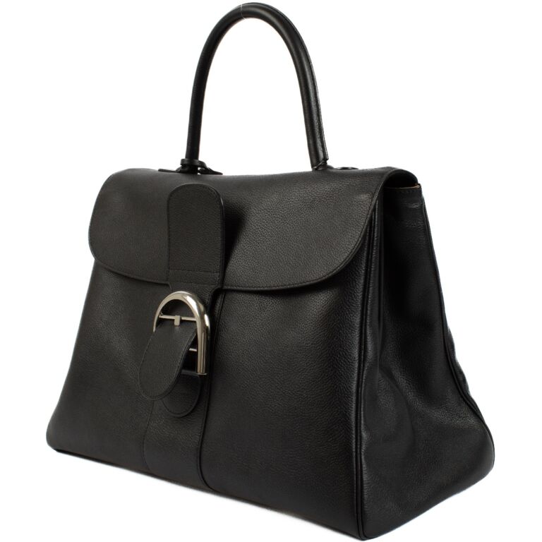 美品・ヴィンテージ【DELVAUX】BRILLANT ハンドバッグ Delvaux Rosewood Shiny Alligator Brillant MM Bag ○ Labellov