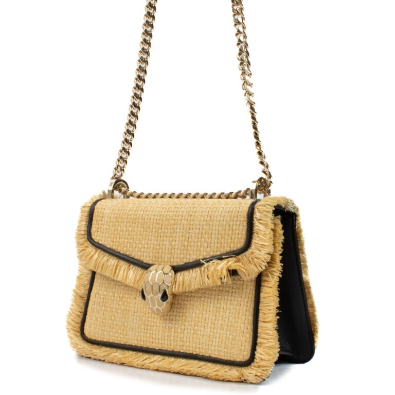 Bulgari Raffia Serpenti Crossbody Bag ○ Labellov ○ Buy and