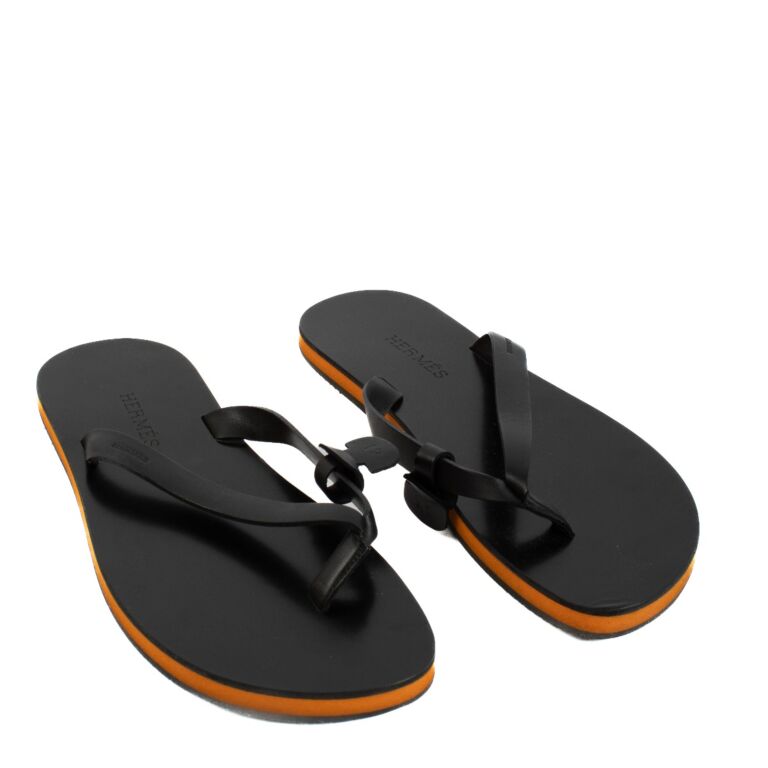 HERMES シルク ブラックパンツ 38 シルクタイ-7-cm-《フロコン・