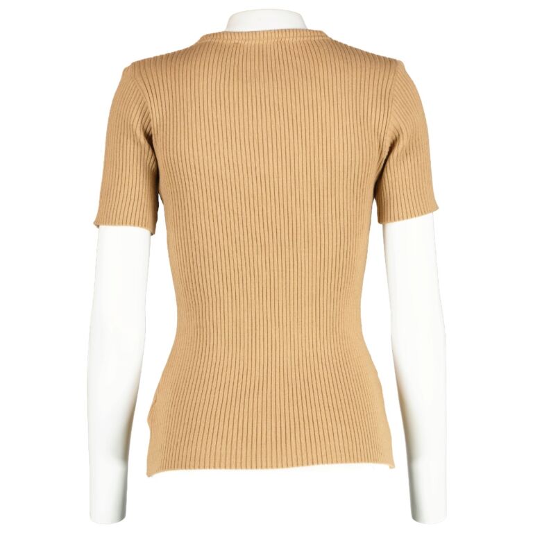 D&G Dolce & Gabbana Beige Knitted T-shirt ○ Labellov ○ Buy and