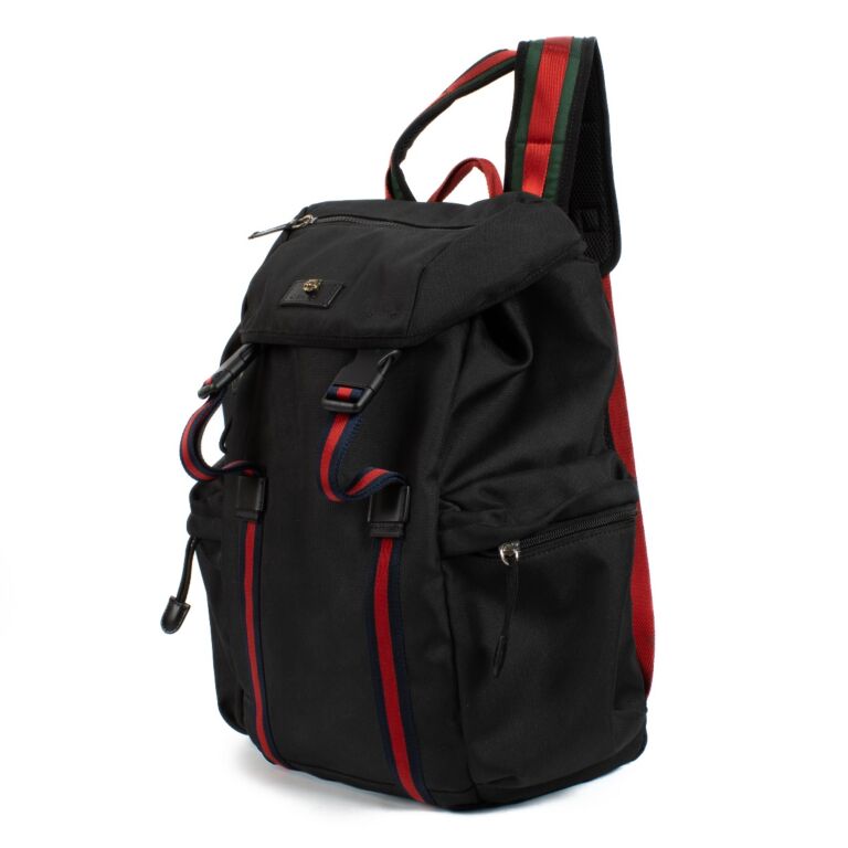 Gucci Black Web Techno Backpack ○ Labellov ○ Buy and Sell Gucci Black Web Techno Backpack ○ Labellov ○ Buy and Sell