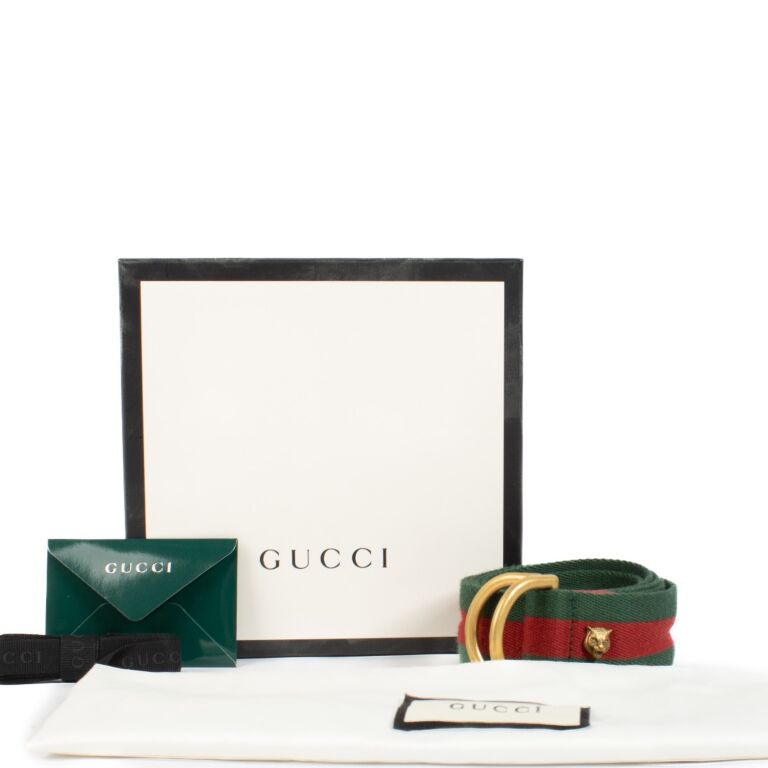 Gucci Web Feline D Ring Belt ○ Labellov ○ Buy and Sell