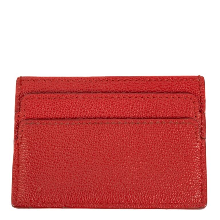 Alexander McQueen Red Card Holder ○ Labellov ○ Buy and