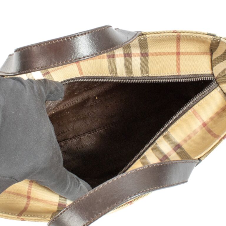 Burberry Check Top Handle Bag ○ Labellov ○ Buy and Sell