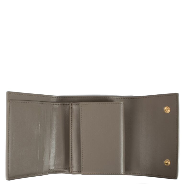 Celine Pebble Grained Calfskin Small Trifold Wallet